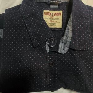 Hudson and Barrow NYC Mens Shirt Sleeve Button Down Shirt Size Medium